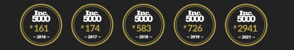Inc. 5000 fastest growing companies
